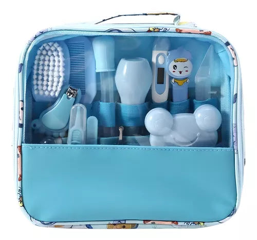 Juego de 13 Piezas de Aseo para Recién Nacidos, Kit de Cuidado de Bebés, Accesorios Esenciales para el Cuidado